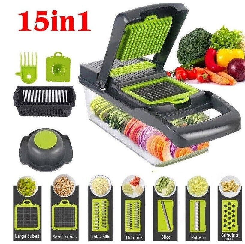 15-in-1 Vegetable Chopper & Slicer