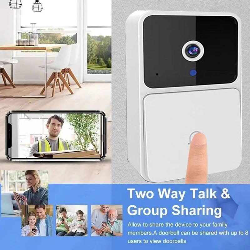 WiFi Video Doorbell Camera with Night Vision